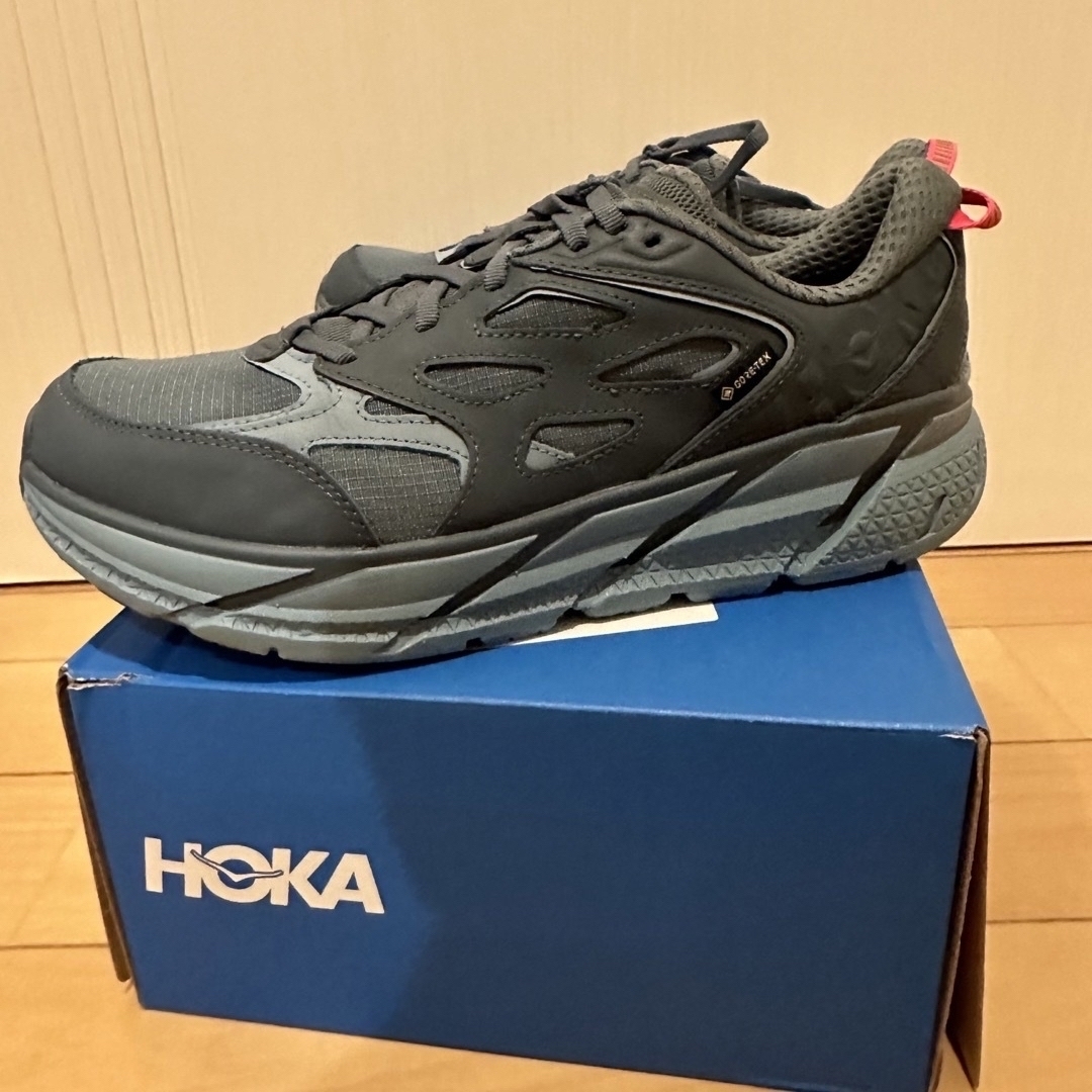 HOKA ONE ONE(ホカオネオネ)のEU45 1/3  ホカオネオネ　U CLIFTON L GTX ブルーレザー メンズの靴/シューズ(スニーカー)の商品写真