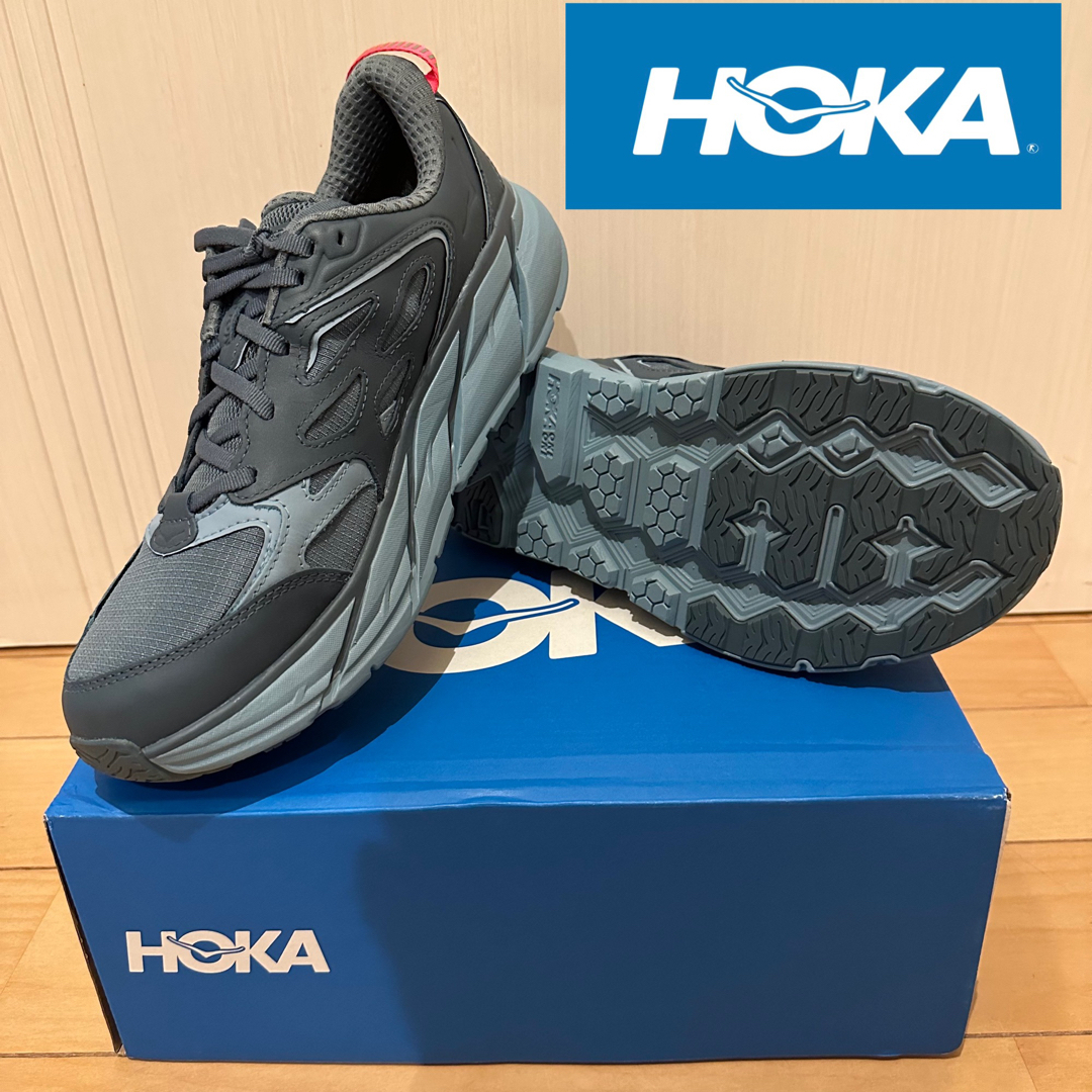 HOKA ONE ONE(ホカオネオネ)のEU45 1/3  ホカオネオネ　U CLIFTON L GTX ブルーレザー メンズの靴/シューズ(スニーカー)の商品写真