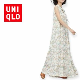 UNIQLO - E297 UNIQLO PAUL & JOE ティアードマキシワンピ S