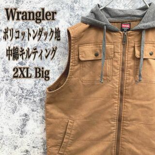 Wrangler - IJ219【大人気】US古着ラングラー中綿キルティングポリコットンダックベスト