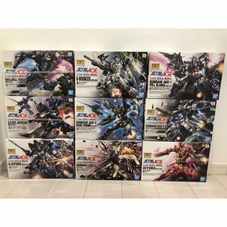 バンダイ(BANDAI)の新品未開封！HG ガンダムAGE-FXなどガンダムAGE登場MS9機セット(模型/プラモデル)