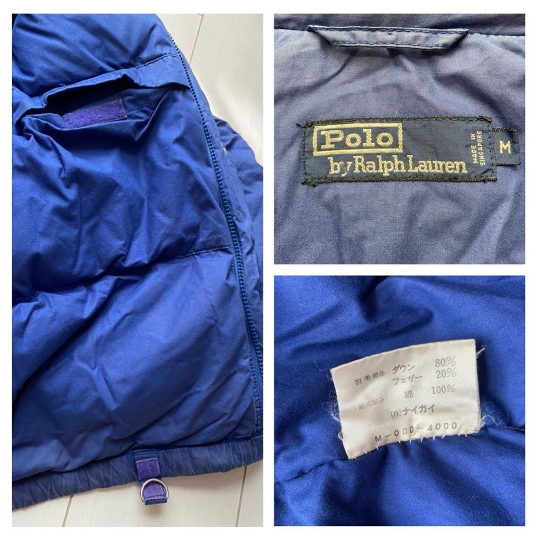 POLO RALPH LAUREN - 80s POLO USA CIRCLE SKI COOKIE DOWN BLUE POLO RALPH LAUREN - 80s POLO USA CIRCLE SKI COOKIE DOWN BLUE