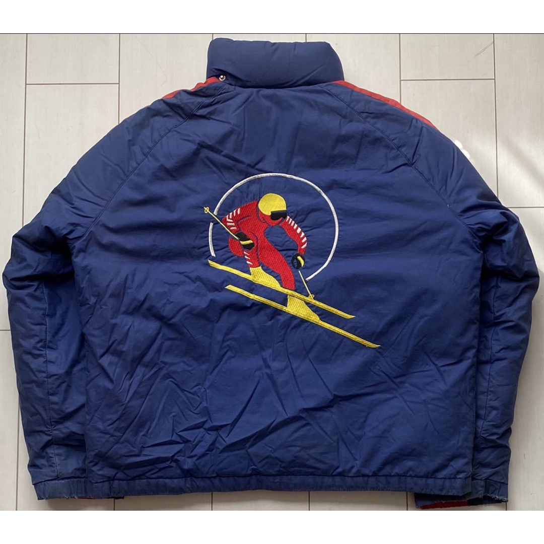 POLO RALPH LAUREN - 80s POLO USA CIRCLE SKI COOKIE DOWN BLUE POLO RALPH LAUREN - 80s POLO USA CIRCLE SKI COOKIE DOWN BLUE