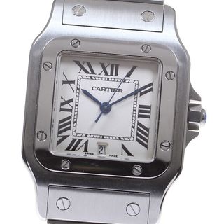 Cartier - カルティエ CARTIER W20060D6 サントスガルベ LM デイト クォーツ メンズ 良品 _815936