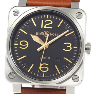 ベルアンドロス(Bell & Ross)のベル＆ロス Bell＆Ross BR0392-GH-ST/SCA BR03-92 ゴールデンヘリテージ デイト 自動巻き メンズ 良品 箱・保証書付き_817041(腕時計(アナログ))