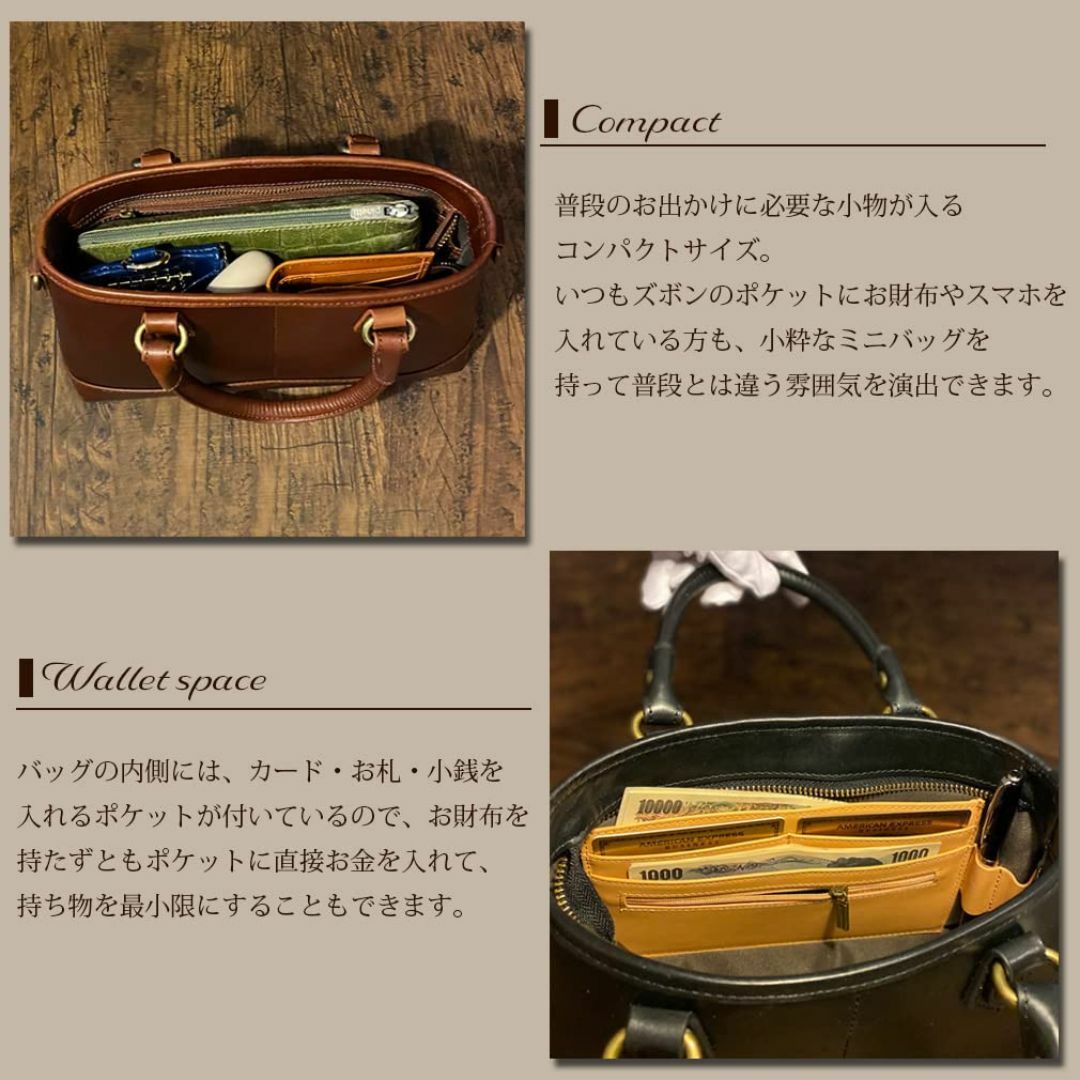 【色: グレイッシュベージュ】[DARGREE] ミニトートバッグ メンズ 革  メンズのバッグ(その他)の商品写真