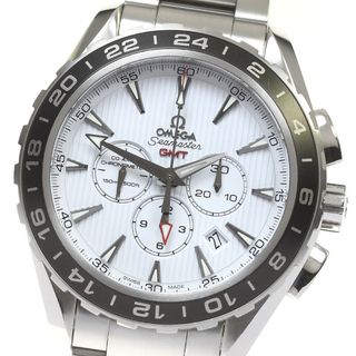 オメガ(OMEGA)のオメガ OMEGA 231.10.44.52.04.001 シーマスター アクアテラ GMT クロノグラフ デイト 自動巻き メンズ 美品 箱・保証書付き_815342(腕時計(アナログ))