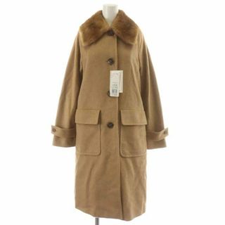 マックスマーラ(Max Mara)のマックスマーラ ロングコート キャメル ミンクファー  36 XS ベージュ(その他)