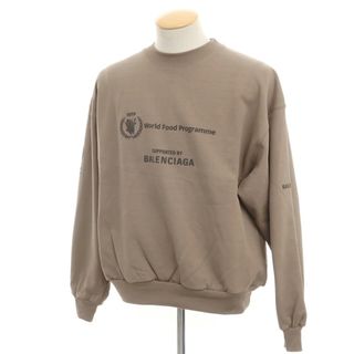 Balenciaga - 【中古】【未使用】バレンシアガ BALENCIAGA プリント スウェット アッシュブラウン【サイズXS】【ユニセックス】