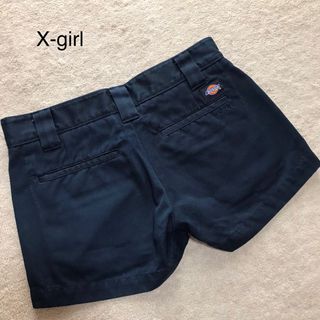 Dickies - サイズ0【x-girl /ディッキーズ】ショートパンツ・紺