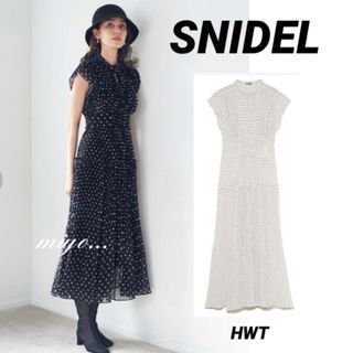 スナイデル(SNIDEL)のsnidel/プリーツプリントワンピース/HWT(ロングワンピース/マキシワンピース)