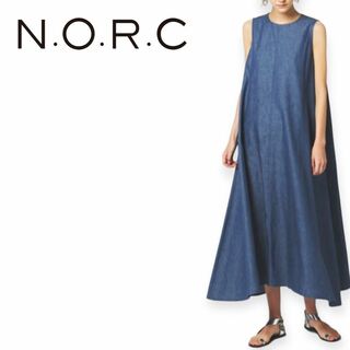 N.O.R.C - E300 NORK ノーク デニムAラインワンピース　美品