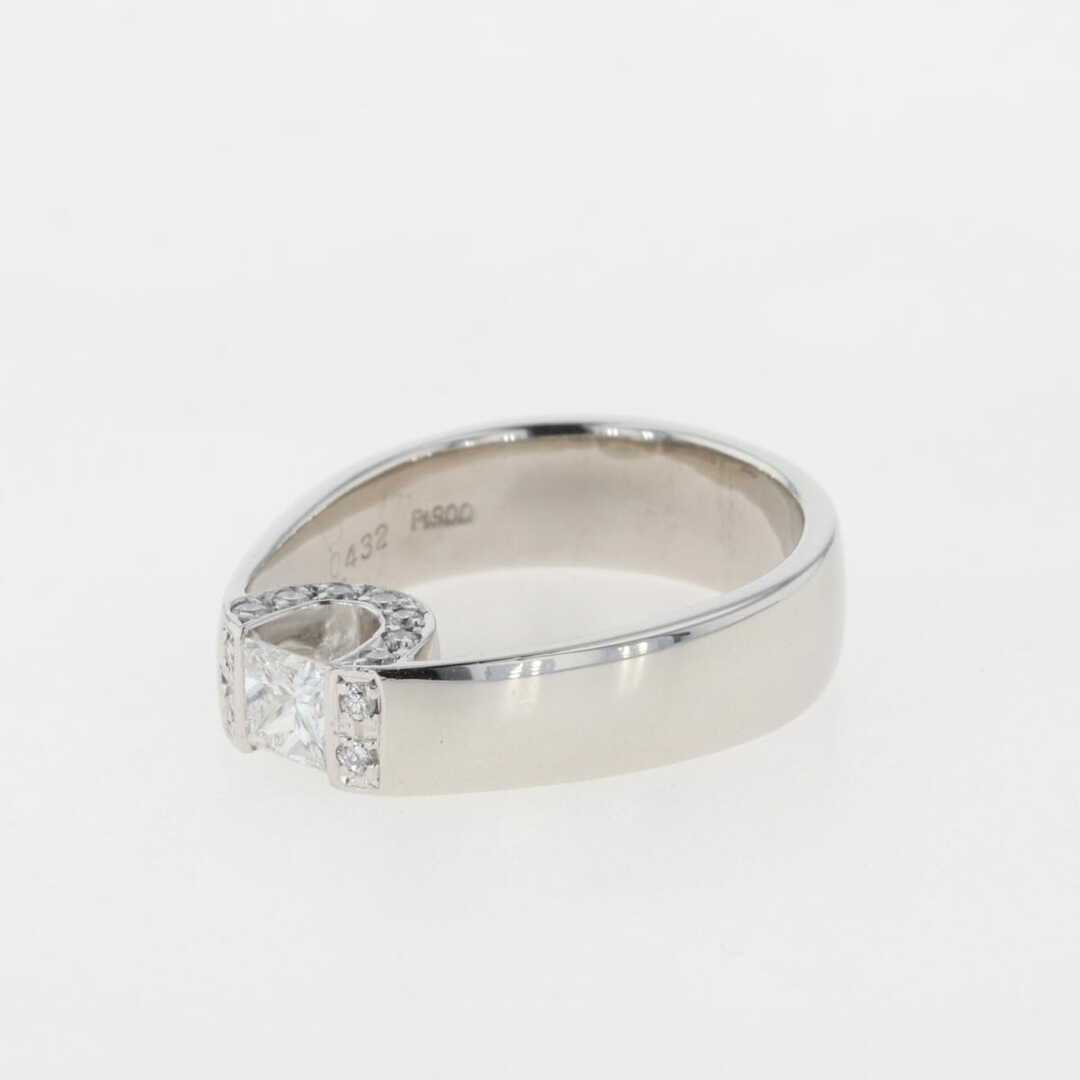 ダイヤモンド デザインリング 8.5号 Pt900 【中古】 レディースのアクセサリー(リング(指輪))の商品写真