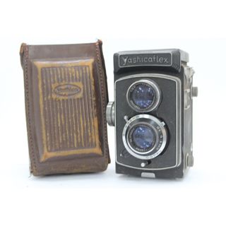 【訳あり品】 ヤシカ Yashicaflex Yashimar 80mm F3.5 ケース付き 二眼カメラ  v462(フィルムカメラ)