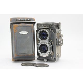 【訳あり品】 ヤシカ Yashica-44 Yashikor 60mm F3.5 ケース付き 二眼カメラ  v463(フィルムカメラ)