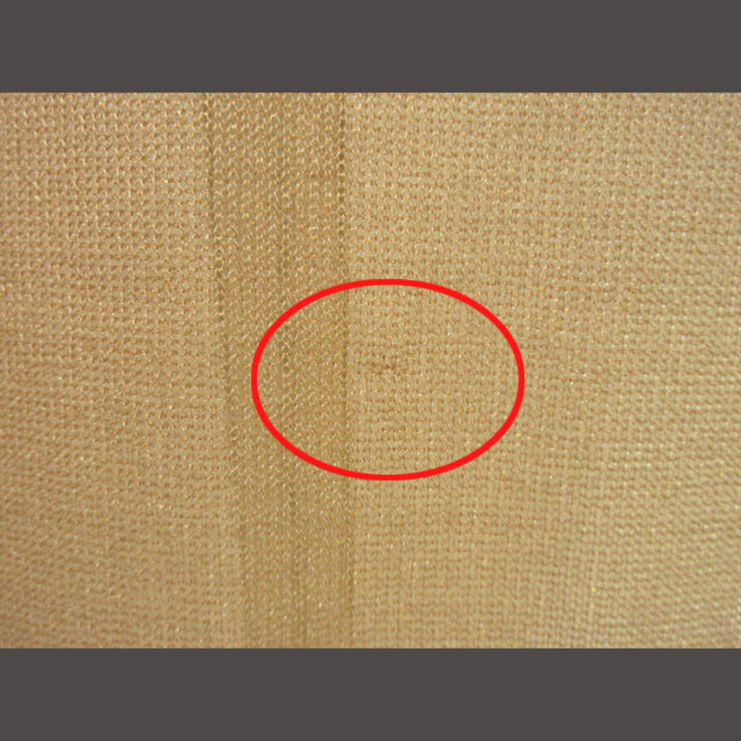 クリツィアポイ カーディガン シースルー ニット ブラウン ベージュ 42 羽織 レディースのトップス(カーディガン)の商品写真