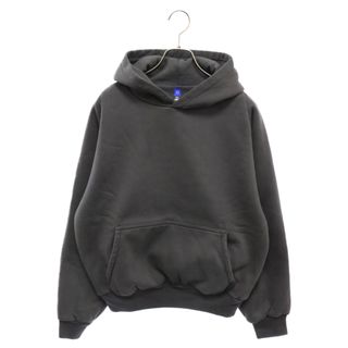 Yeezy Gap Engineered by Balenciage イージー ギャップ バレンシアガ LOGO SHRUNKEN HOODIE ロゴ シュランクン フーディー プルオーバー スウェットパーカー グレー(パーカー)