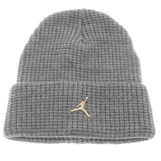 ナイキ(NIKE)のNIKE ナイキ JORDAN UTILITY METAL BEANIE JM ジョーダン ユーティリティ ビーニー ニットキャップ グレー DM8272-091(ニット帽/ビーニー)