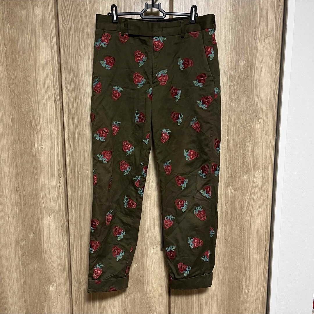 paul smith ポールスミス ストロベリースカル柄スラックスパンツ paul smith ポールスミス ストロベリースカル柄スラックスパンツ
