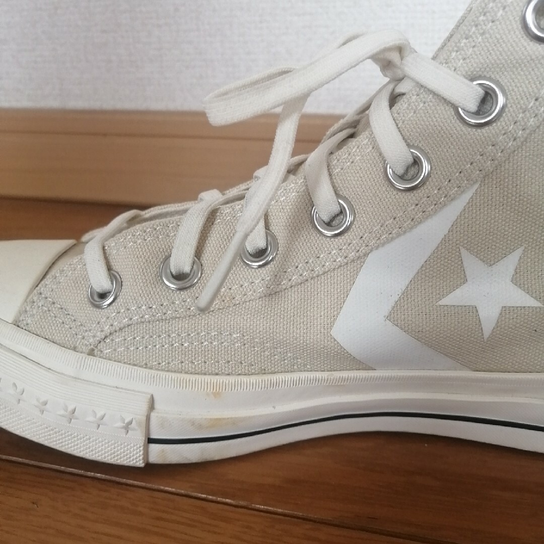 CONVERSE(コンバース)のコンバース　ハイカットスニーカー　ベージュ　24 レディースの靴/シューズ(スニーカー)の商品写真