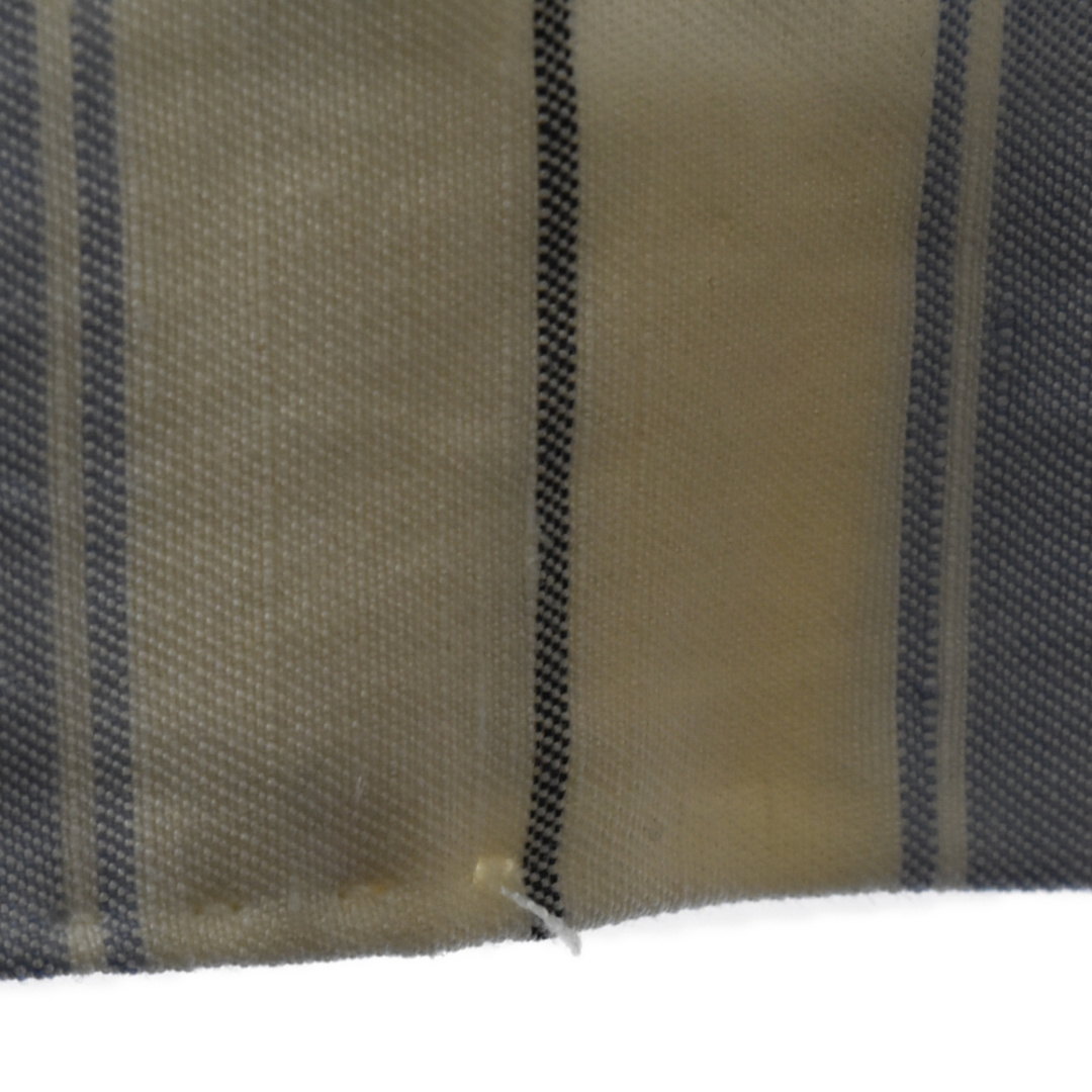 Gucci(グッチ)のGUCCI グッチ ロゴ刺繍ストライプ柄シルクリネンジャケット 581849 ホワイト/ブルー メンズのジャケット/アウター(フライトジャケット)の商品写真