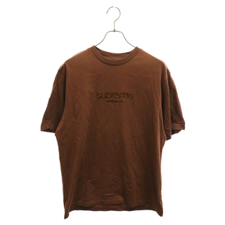 シュプリーム(Supreme)のSUPREME シュプリーム 22SS Beaded Logo S/S Top ビーディドロゴ クルーネック半袖Tシャツ ブラウン(Tシャツ/カットソー(半袖/袖なし))