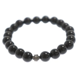 クロムハーツ(Chrome Hearts)のCHROME HEARTS クロムハーツ BEAD8mmブラックビーズブレスレット(ブレスレット)