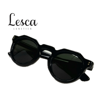 【Lesca lunetier】　【Vintage サングラス CROWN PANT クラウンパント ブラック】