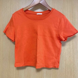 ジーユー(GU)のGU コットンミニt オレンジ(Tシャツ/カットソー(半袖/袖なし))