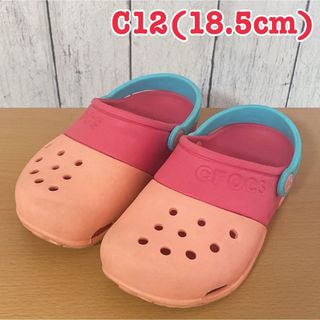 クロックス(crocs)のクロックス C12(18.5cm) コーラルピンク(サンダル)