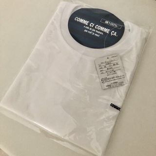 COMME CI COMME CA - 新品タグ付き　コムシコムサ　半袖クルーネックTシャツ　無地　ホワイト