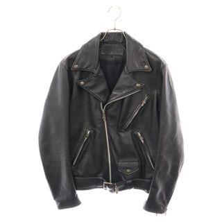 クロムハーツ(Chrome Hearts)のCHROME HEARTS クロムハーツ JJ DEAN JJディーン ダガージップ ケルティックローラーベルト カウレザー ダブルライダースジャケット ブラック(ライダースジャケット)