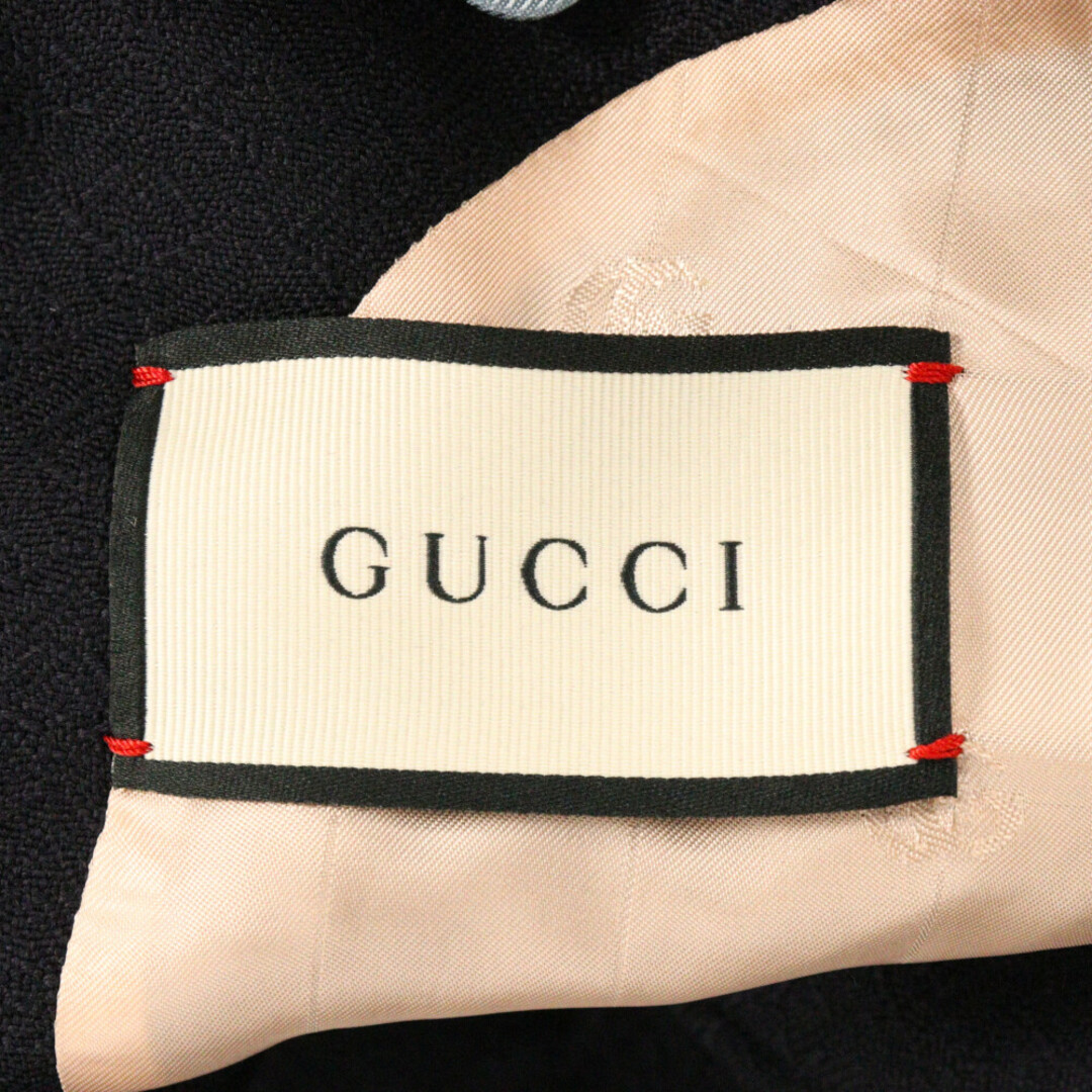 Gucci(グッチ)のGUCCI グッチ ウール シングルテーラード ジャケット ネイビー 623122ZADV44240 メンズのジャケット/アウター(テーラードジャケット)の商品写真