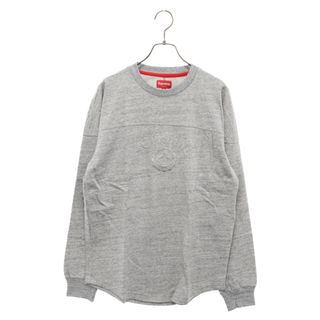 シュプリーム(Supreme)のSUPREME シュプリーム 15AW Seal L/S Top シールスタンプロゴ刺繍長袖Tシャツ グレー カットソー(Tシャツ/カットソー(七分/長袖))