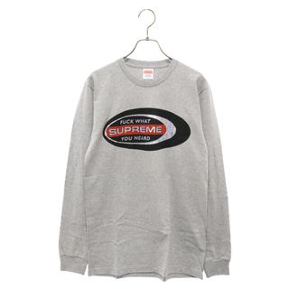 シュプリーム(Supreme)のSUPREME シュプリーム 16AW Fuck What You Heard L/S Tee ファックワットユーハードロングスリーブTシャツ 長袖カットソー グレー(Tシャツ/カットソー(七分/長袖))