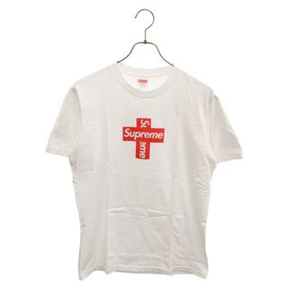 シュプリーム(Supreme)のSUPREME シュプリーム 20AW Cross Box Logo Tee クロスボックスロゴプリント半袖Tシャツ クルーネックカットソー ホワイト(Tシャツ/カットソー(半袖/袖なし))