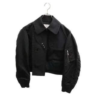 サカイ(sacai)のSacai サカイ 23AW Nylon Twill Blouson ナイロンツイルブルゾン ドッキングジャケット レディース ブラック 23‐06471(ブルゾン)