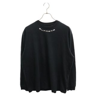 シュプリーム(Supreme)のSUPREME シュプリーム 23AW Collar Logo L/S Tee カラー ロゴロングスリーブTシャツ 長袖カットソー ブラック(Tシャツ/カットソー(七分/長袖))