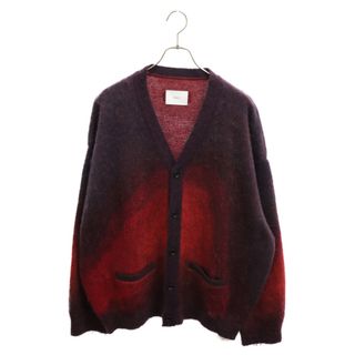 Stein シュタイン 23AW Gradation Mohair Cardigan グラデーション モヘア ニットカーディガン レッド ST.699