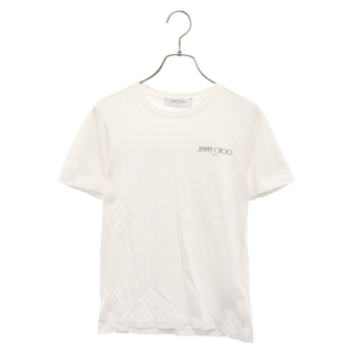 ジミーチュウ(JIMMY CHOO)のJIMMY CHOO ジミーチュウ ロゴプリント半袖Tシャツ クルーネックカットソー レディース ホワイト(Tシャツ(半袖/袖なし))