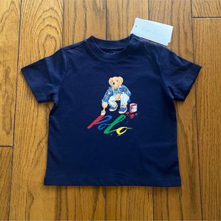 ラルフローレン(Ralph Lauren)のRalph Lauren新品ベビー用ポロベア濃紺Tシャツ　9M  75(Ｔシャツ)