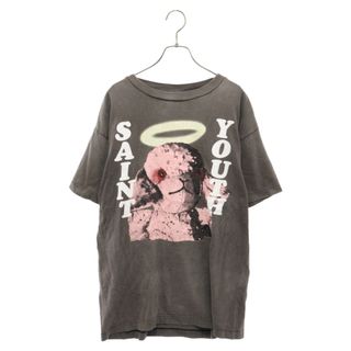 SAINT MICHAEL セントマイケル 21AW PINKSHEEP TEE SM-A21-0000-011 ピンクシープ ヴィンテージ加工 半袖Tシャツ グレー(Tシャツ/カットソー(半袖/袖なし))