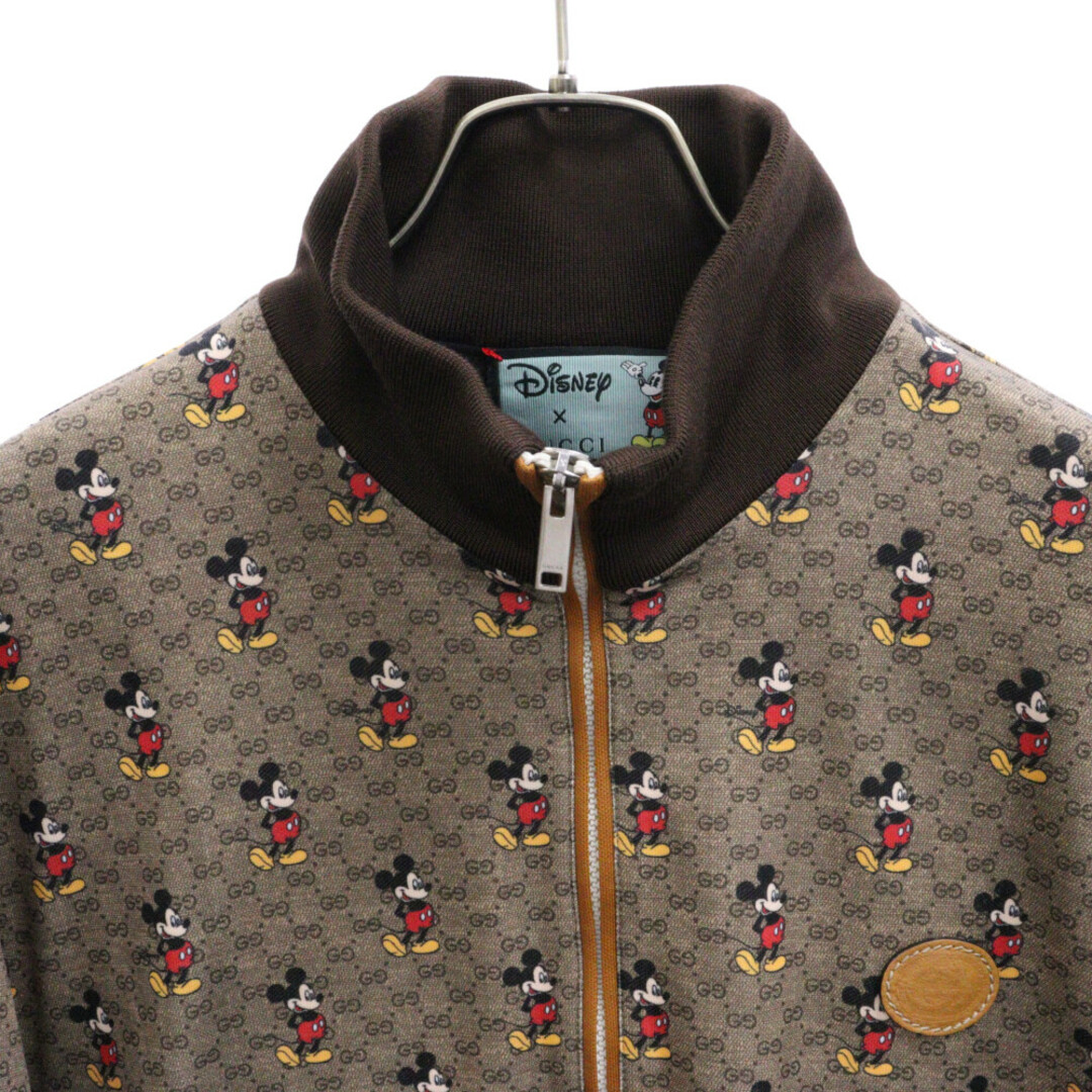 Gucci(グッチ)のGUCCI グッチ 20SS ×Disney MICKEY GG LOGO ZIP JACKET 604210 XJB64 ×ディズニー ミッキーGGロゴ総柄ジャージージップアップジャケット ブルゾン ベージュ/ブラウン メンズのジャケット/アウター(フライトジャケット)の商品写真