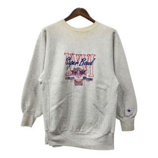 チャンピオン(Champion)の90年代 USA製 Champion チャンピオン REVERSE WEAVE リバースウィーブ NFL スーパーボウル 1992 スウェット (メンズ XL) 中古 古着 Q7195(スウェット)