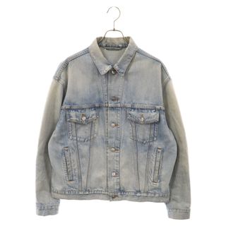 バレンシアガ(Balenciaga)のBALENCIAGA バレンシアガ 18SS Swing Denim Jacket 509117 TYE14 ダメージ加工スウィングデニムジャケット インディゴブルー(Gジャン/デニムジャケット)