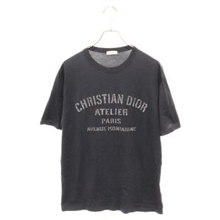 ディオール(Dior)のDIOR ディオール 21SS ATELIERロゴプリント半袖Tシャツ ネイビー 043J615A0589(Tシャツ/カットソー(半袖/袖なし))