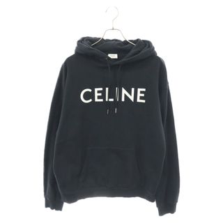 celine - CELINE セリーヌ 21SS クラシックロゴ ルーズスウェットプルオーバーパーカー 2Y321670Q ブラック