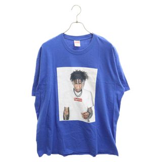 シュプリーム(Supreme)のSUPREME シュプリーム 23AW NBA Youngboy Tee ヤングボーイ ネバーブロックンアゲイン フォトプリント 半袖Tシャツ ブルー(Tシャツ/カットソー(半袖/袖なし))