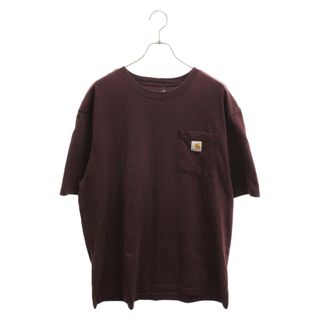 carhartt - CARHARTT カーハート Loose Fit Heavyweight Short-Sleeve Pocket T-Shirt ルーズフィット ヘビーウェイト ポケット半袖Tシャツ カットソー レッド