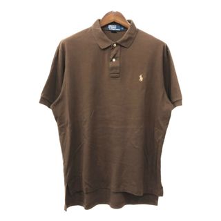 ポロラルフローレン(POLO RALPH LAUREN)のPolo by Ralph Lauren ポロ ラルフローレン ポロシャツ ワンポイント ブラウン (メンズ L) 中古 古着 Q7202(ポロシャツ)